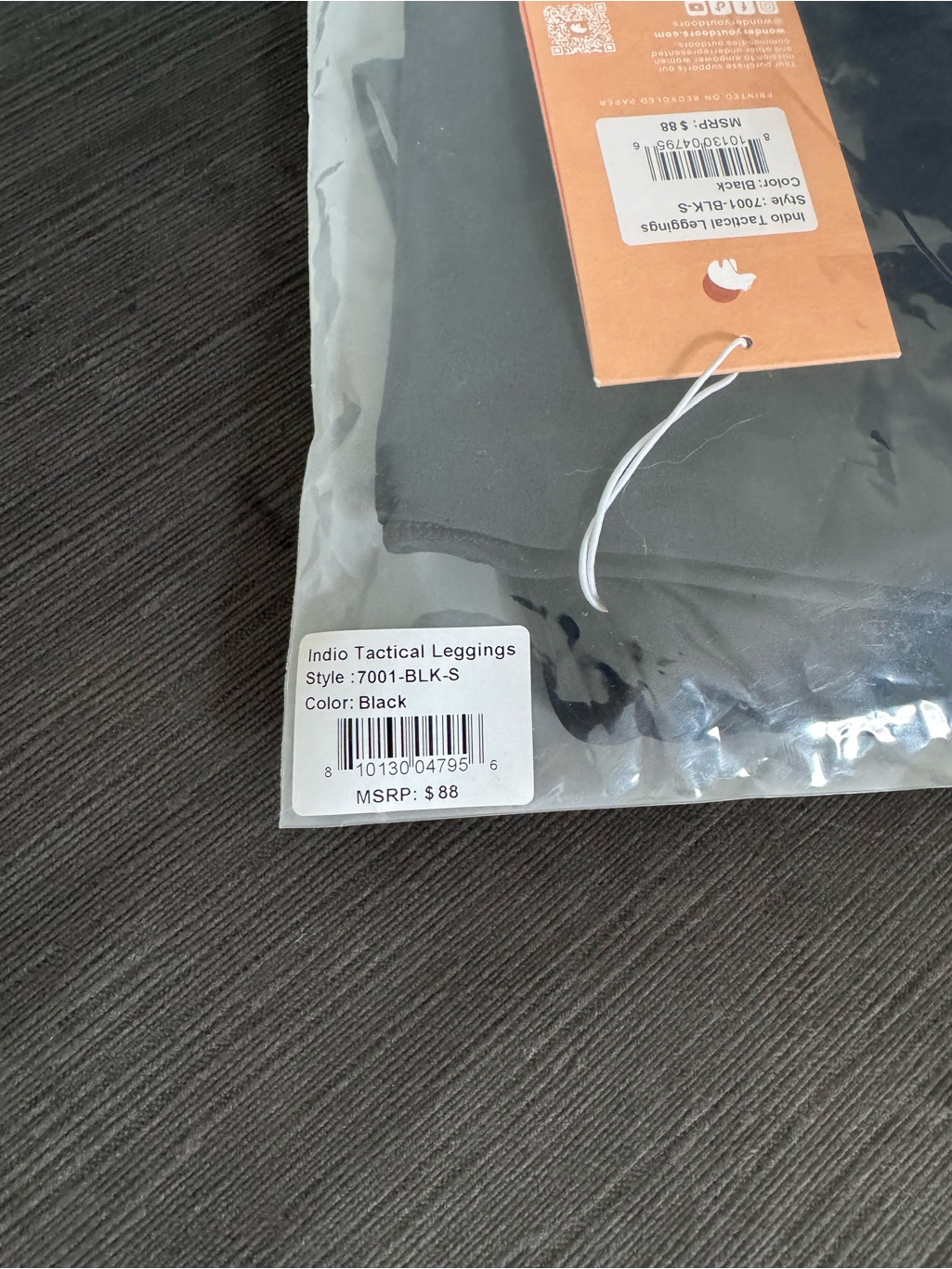 Nwt Wondery Outdoors High-Waist Indio Tactical Leggings In Black — image 3 of 4